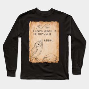 Wisdom Seeker - with Ancient Vibes! Long Sleeve T-Shirt